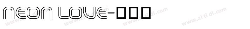 Neon Love字体转换